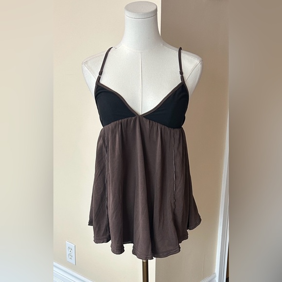 FREE PEOPLE Trixie Tunic in brown size extra small - Picture 6 of 10